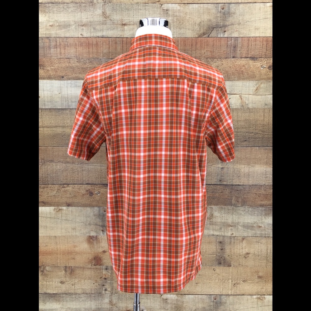 The North Face Men's Plaid‎ Shirt Orange Size Large - Picture 2 of 8